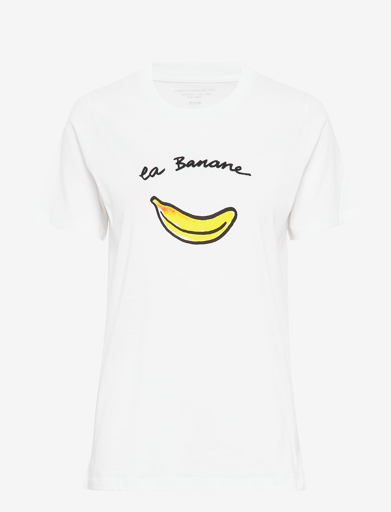 French Connection - LA BANANE BOYFIT TEE - linen white - 0
