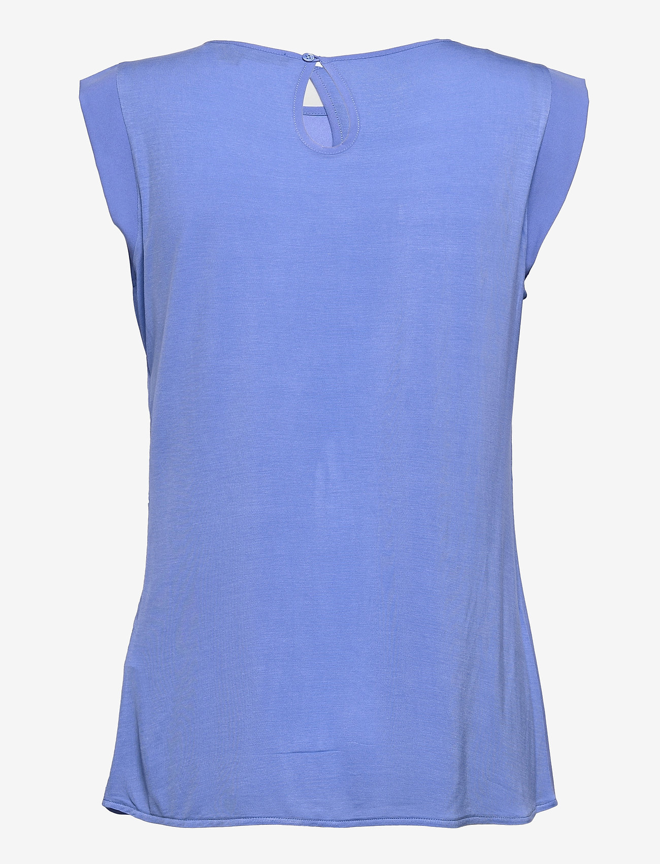 French Connection - CREPE LIGHT CAPPED SLV TEE - bay blue - 1