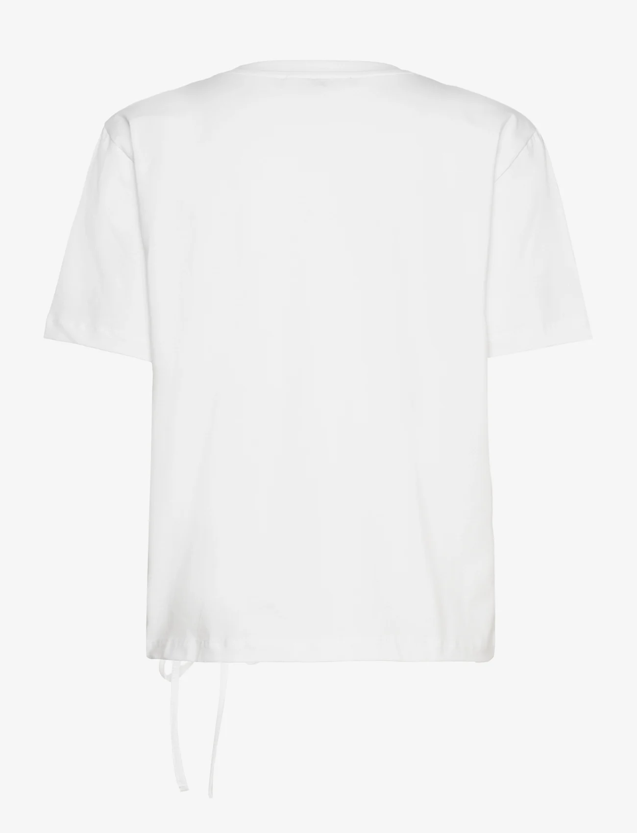 French Connection - RALLIE COTTON ROUCHED T-SHIRT - t-shirts - linen white - 1