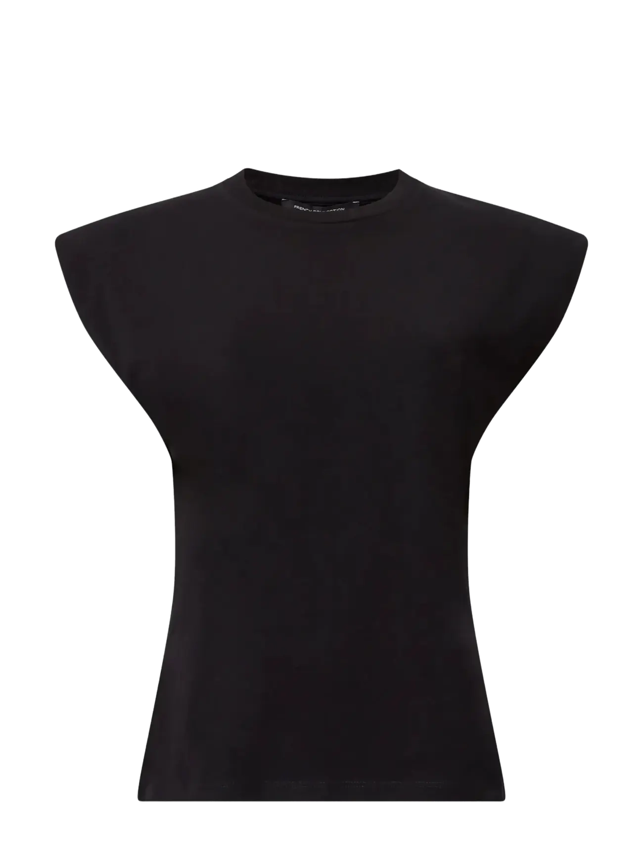 French Connection RALLIE SHOULDER PAD TANK - Tøj - BLACK / black