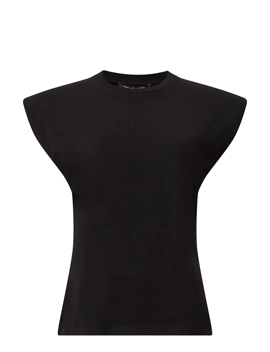 French Connection - RALLIE SHOULDER PAD TANK - Ärmellose tops - black - 1
