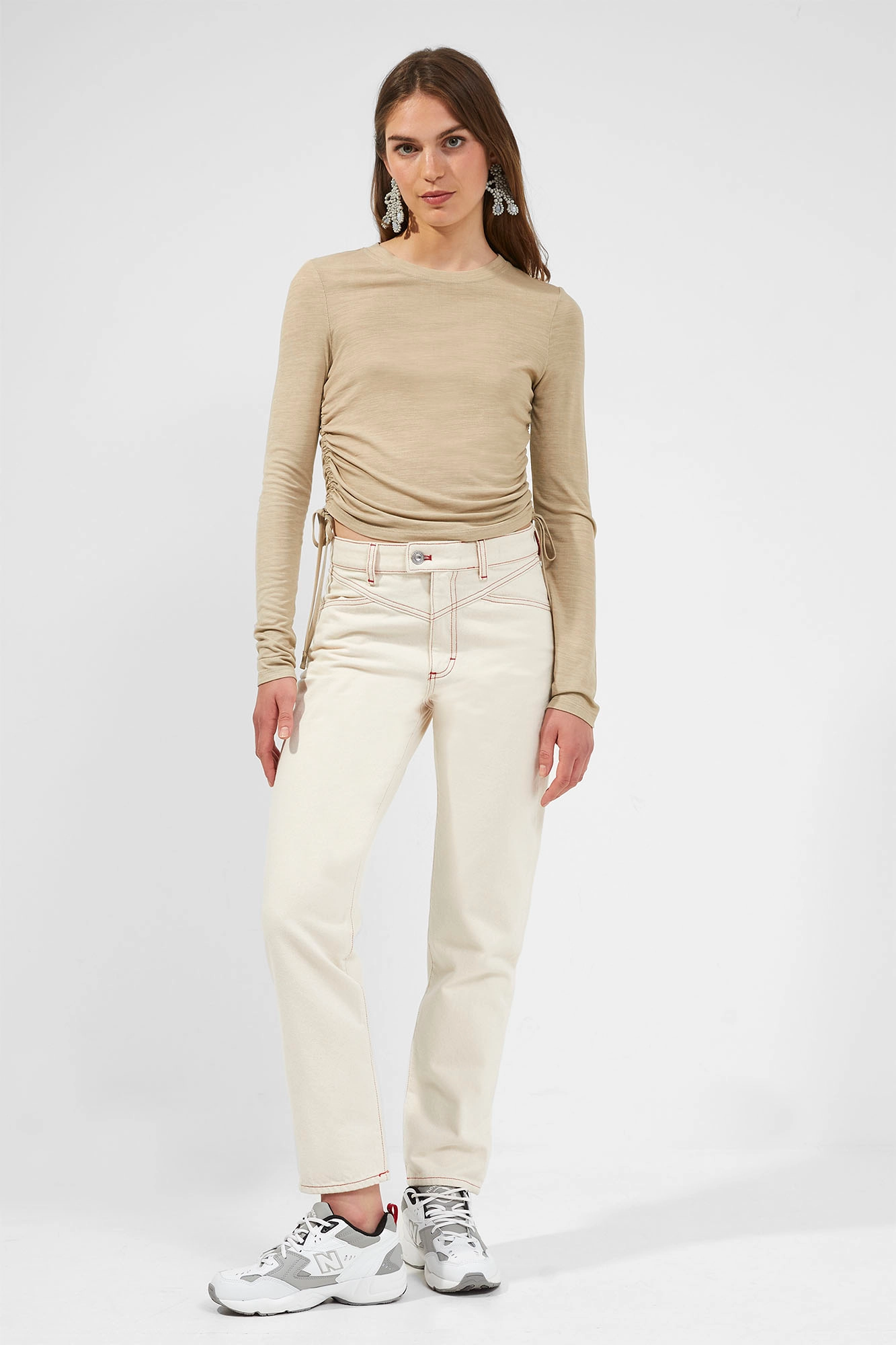 French Connection - ZIGI MODAL JERSEY TOP - aluminium - 2
