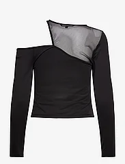 French Connection - RANYA ULLA MESH L/S TOP - t-shirts met lange mouwen - black - 2