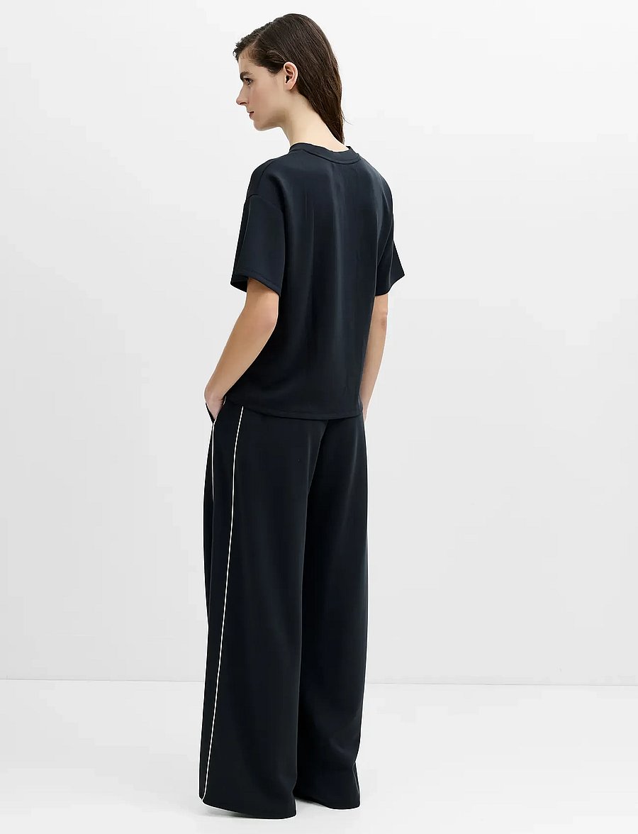 French Connection - WREN WAIST CINCHED LOOP BUTTON T SHIRT - t-shirts - graphite grey - 3