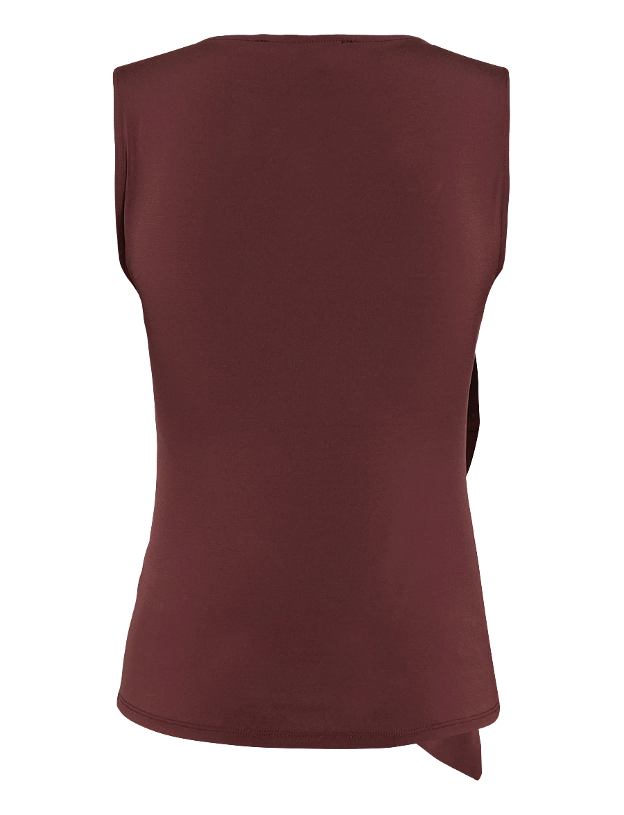French Connection - MAXINE JERSEY TRIM TOP - linnen - cherry liqueur - 2