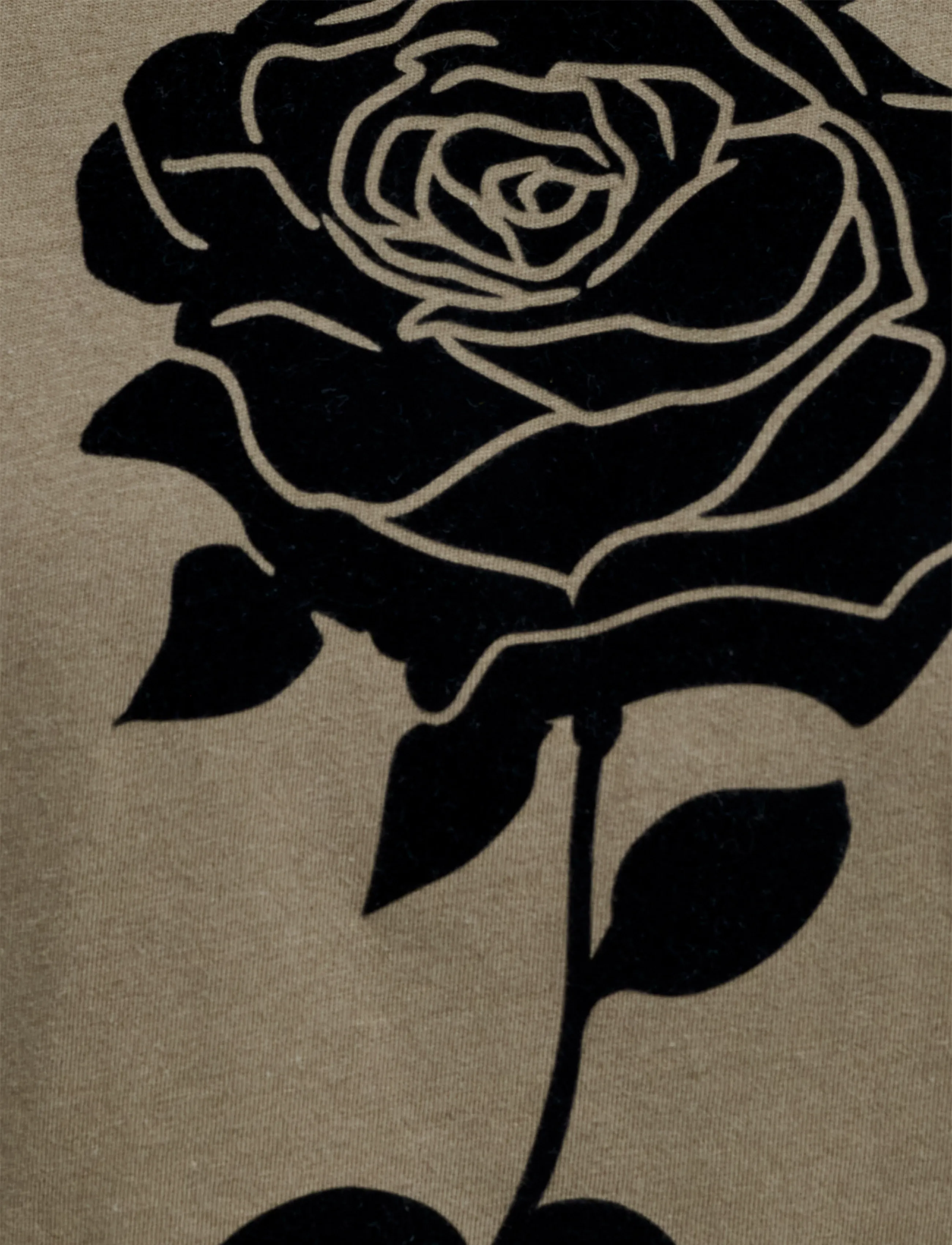 French Connection - ROSE FLOCKED T SHIRT - t-shirts - khaki green/black - 4