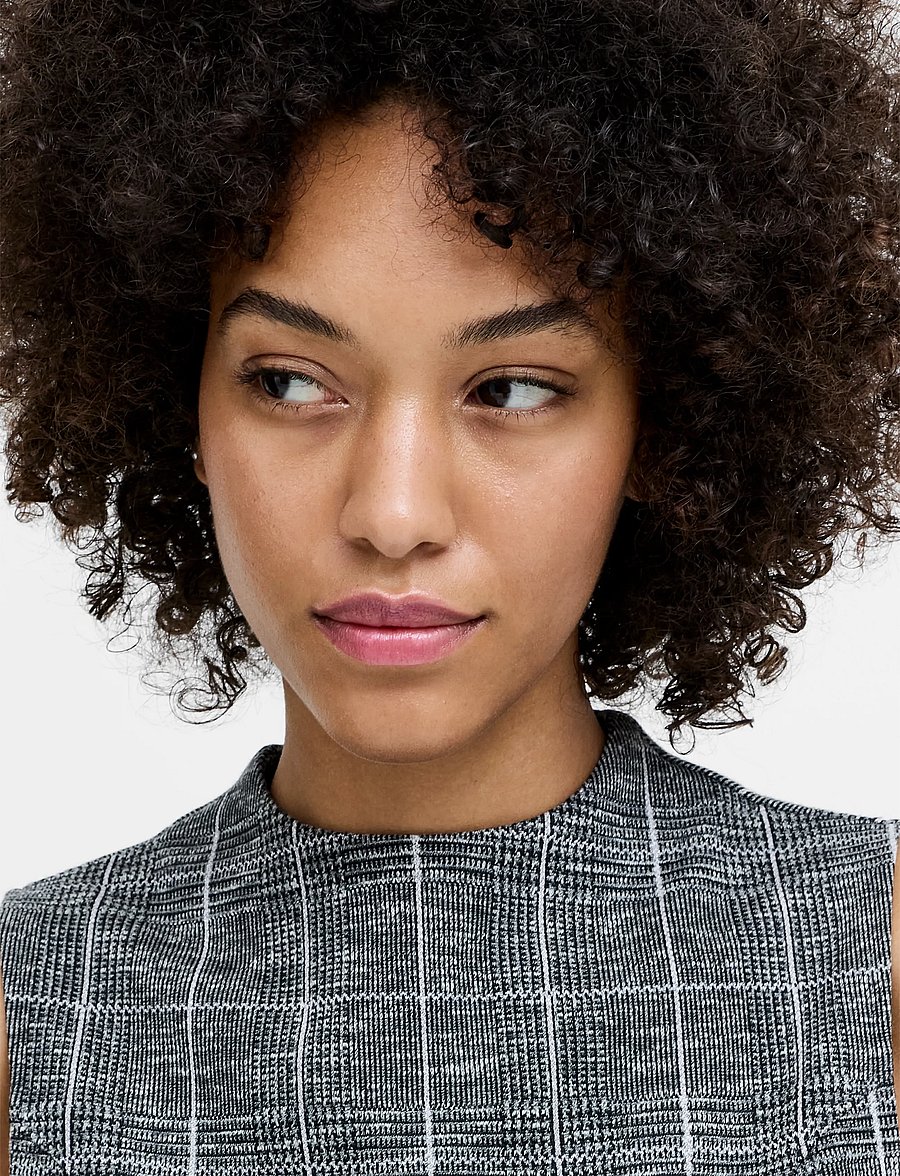 French Connection - WESLEY CHECK S/LESS TOP - Ärmellose tops - grey multi - 2