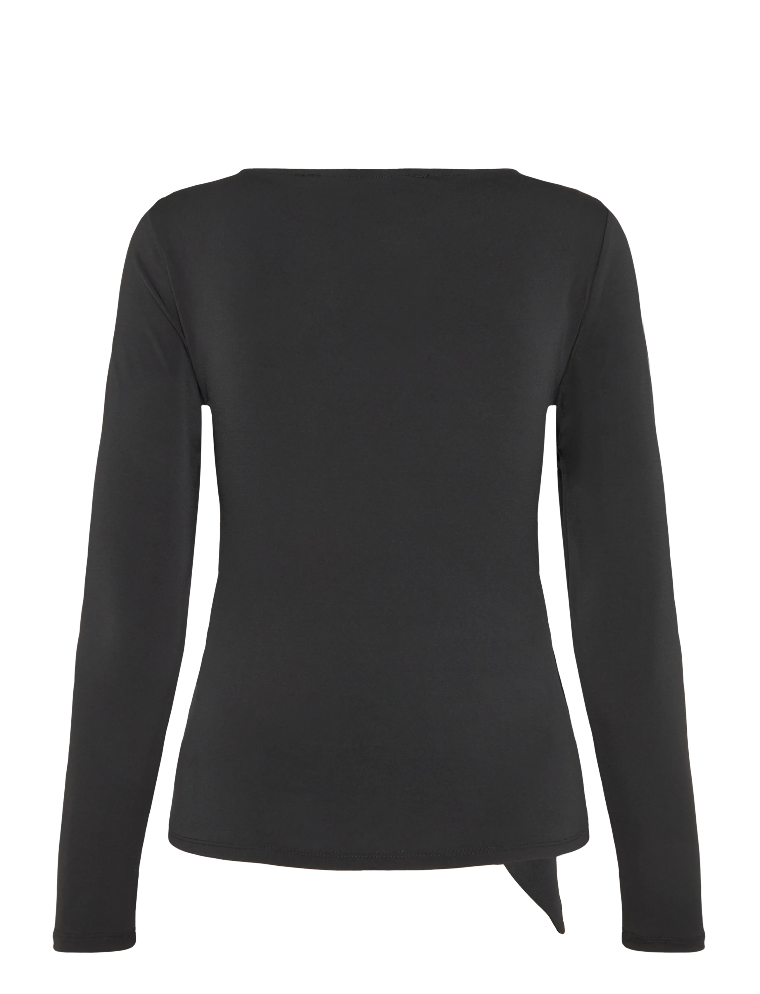 French Connection - MAXINE Jersey Trim L/S TEE - sügisesed riided - black - 2