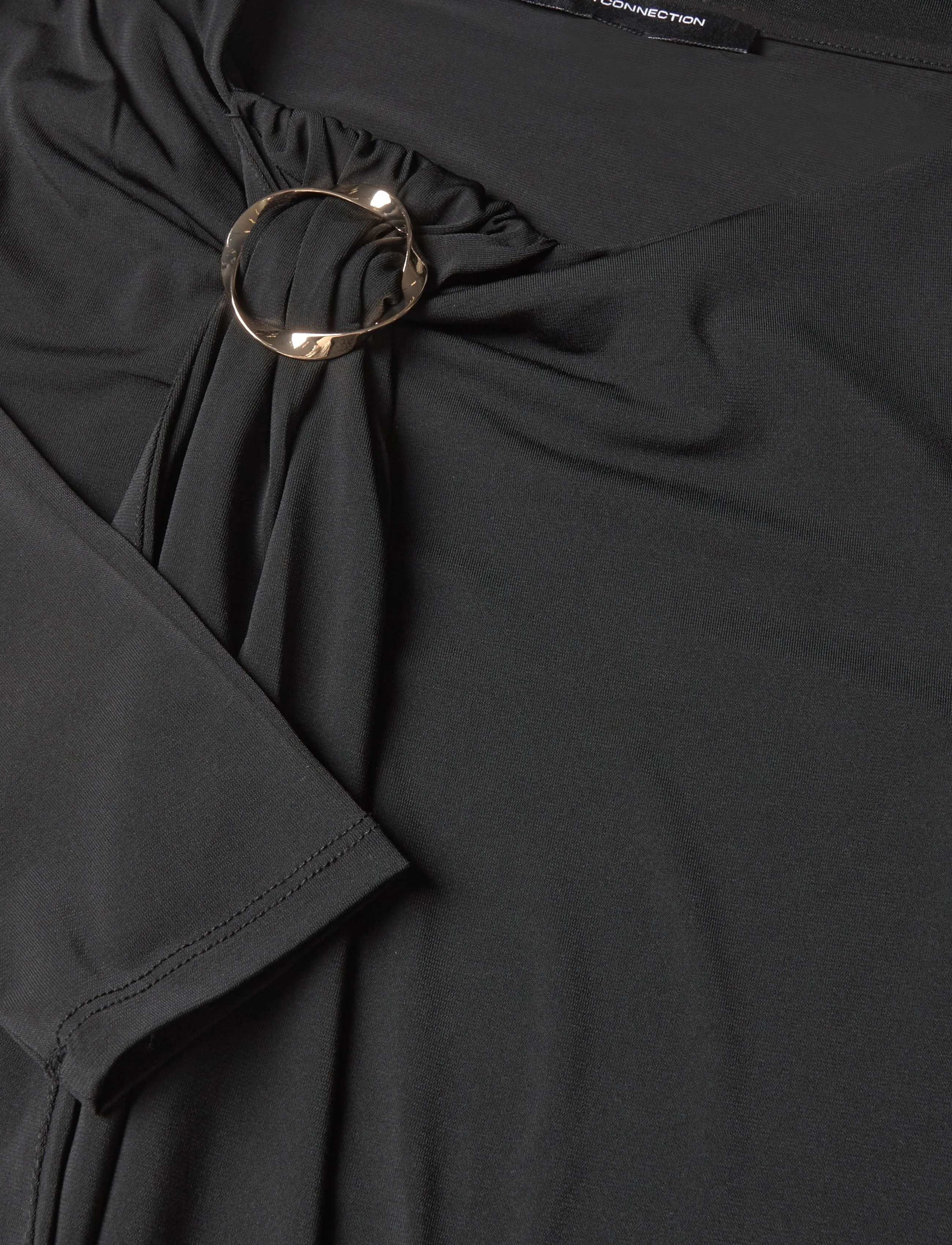 French Connection - MAXINE Jersey Trim L/S TEE - sügisesed riided - black - 5