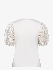 French Connection - ROSANA ANGES BROIDERIE T SHIRT - t-skjorter - linen white - 1