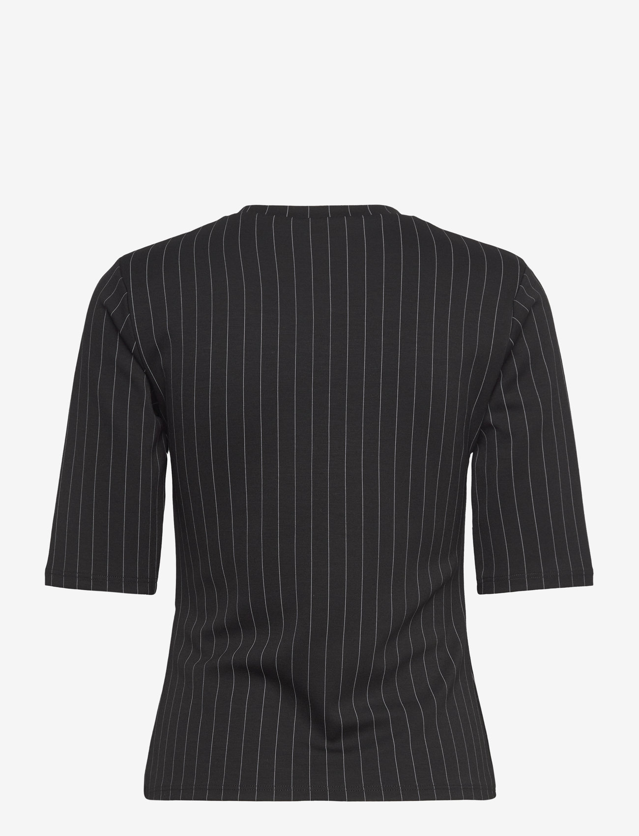 French Connection - REGINA JERSEY SHOULDER PAD TEE - black/white - 1