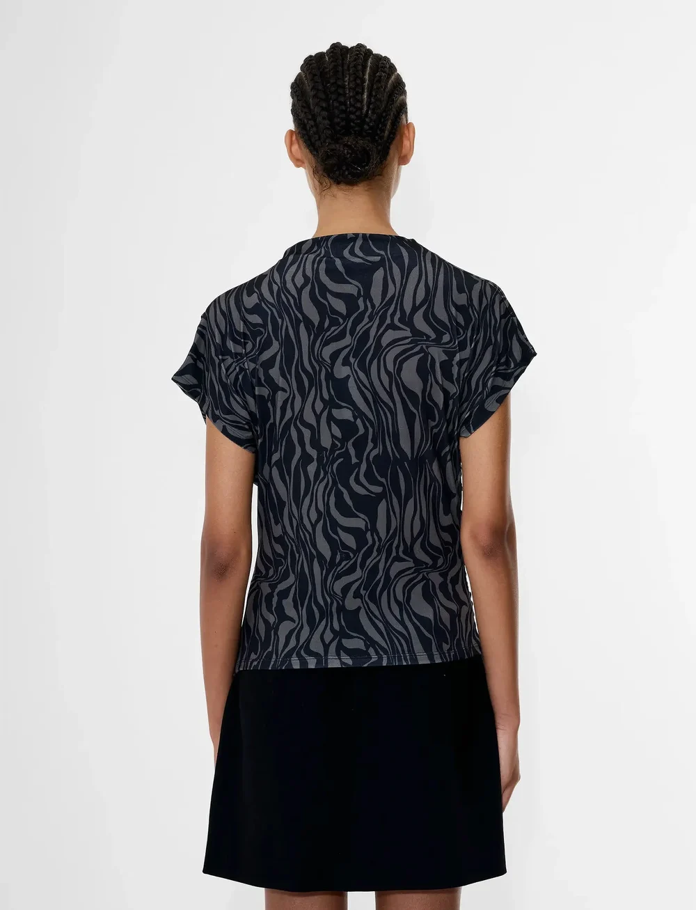 French Connection - ZARIA ZINA JERSEY TOP - t-paidat - washed khaki/blk - 4