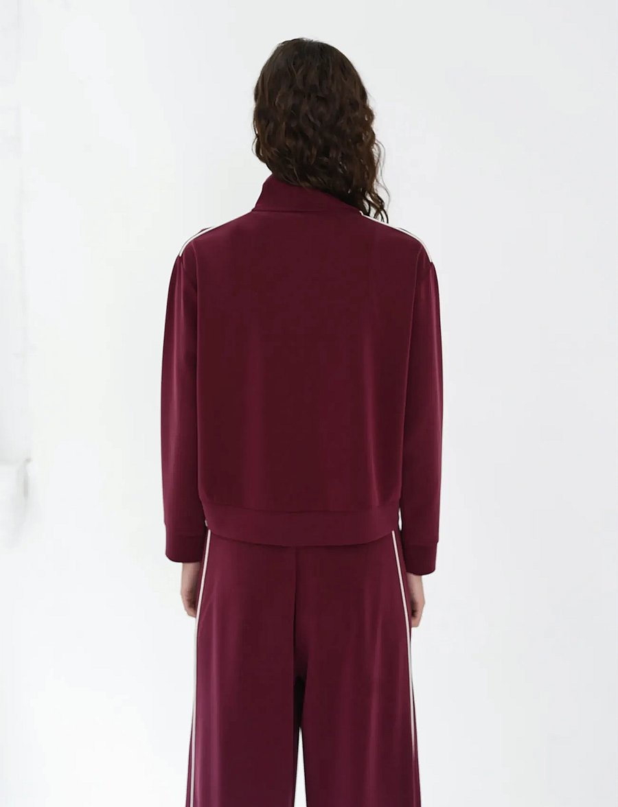 French Connection - WREN JERSEY ZIP UP L/S SWEAT - trainingsjacken - berry red - 4
