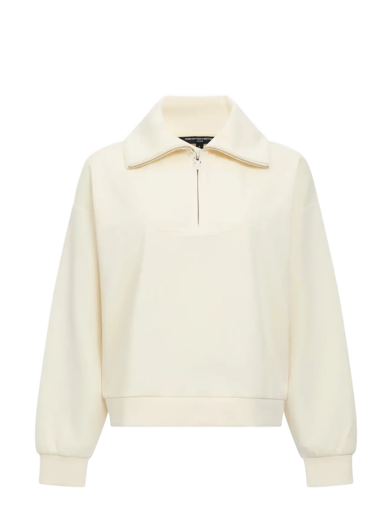 French Connection WREN HALF ZIP SWEATSHIRT - Kampagne - PORCELAIN CREAM / cream
