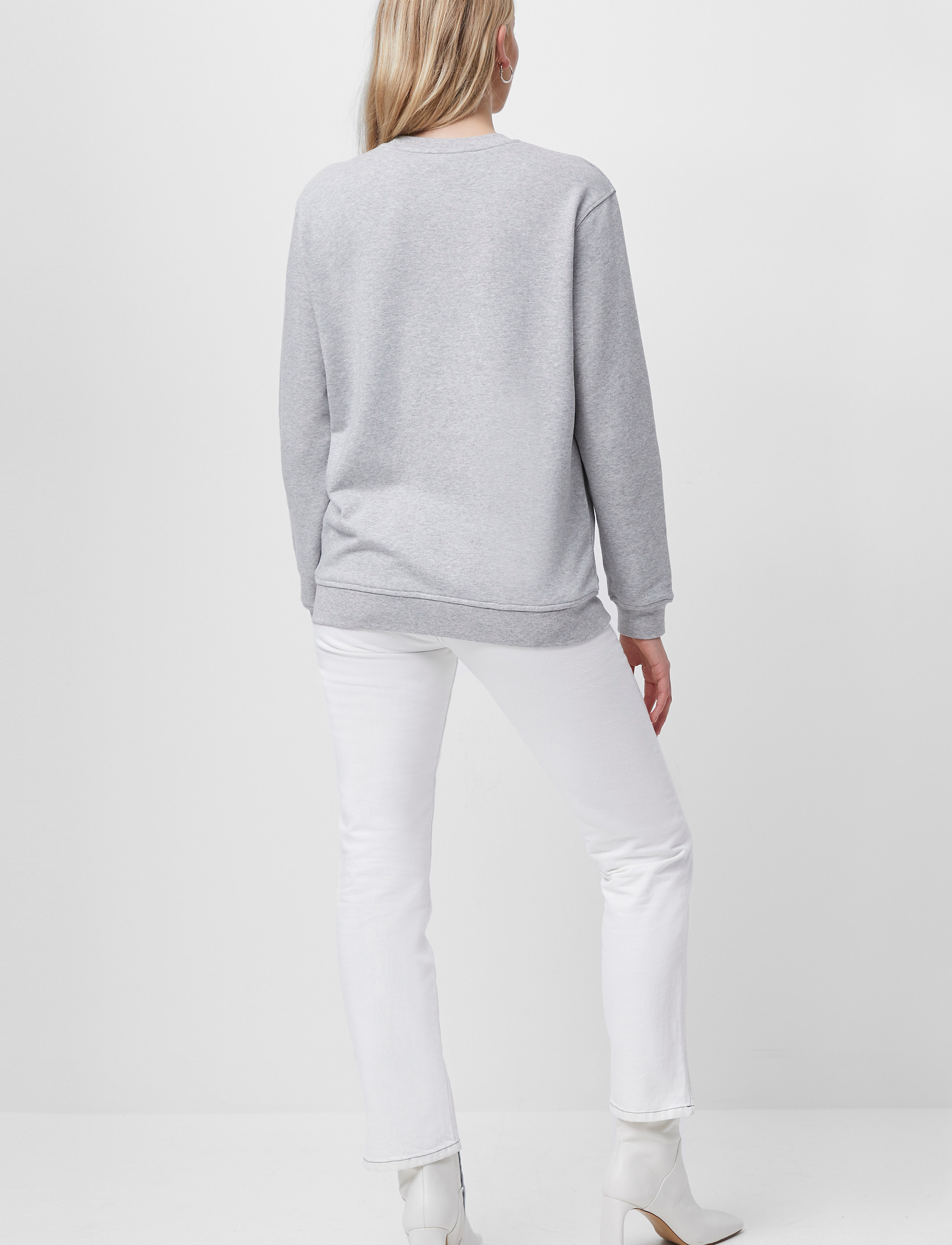 French Connection - LOVE GRAPHIC CREW NECK SWEAT - light grey mel - 3