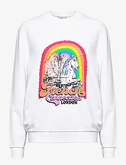 French Connection - PEGASUS GRAPHIC SWEAT - moterims - linen white - 0