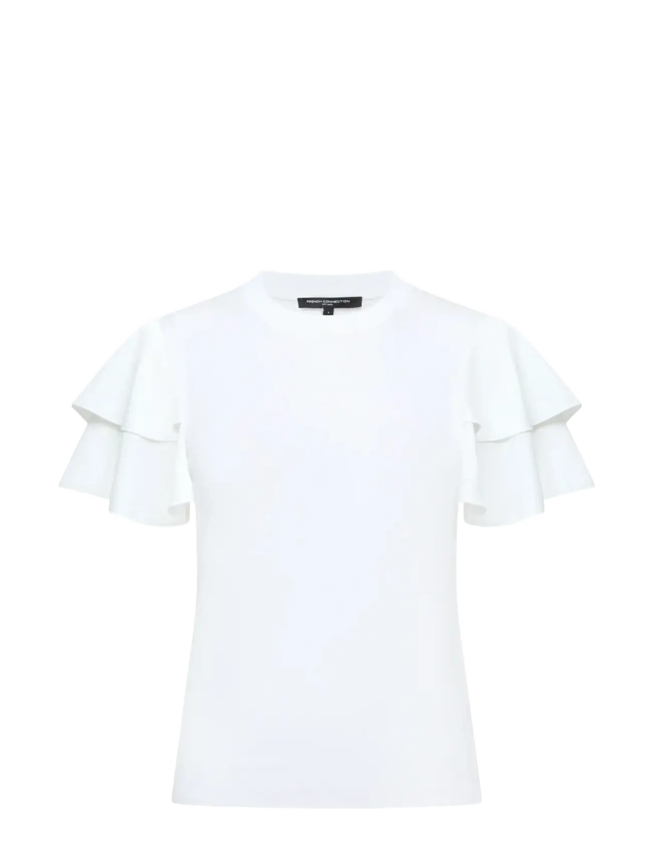 French Connection AYLAA KRISTA MIX SLEEVE TOP - Kläder - LINEN WHITE / white