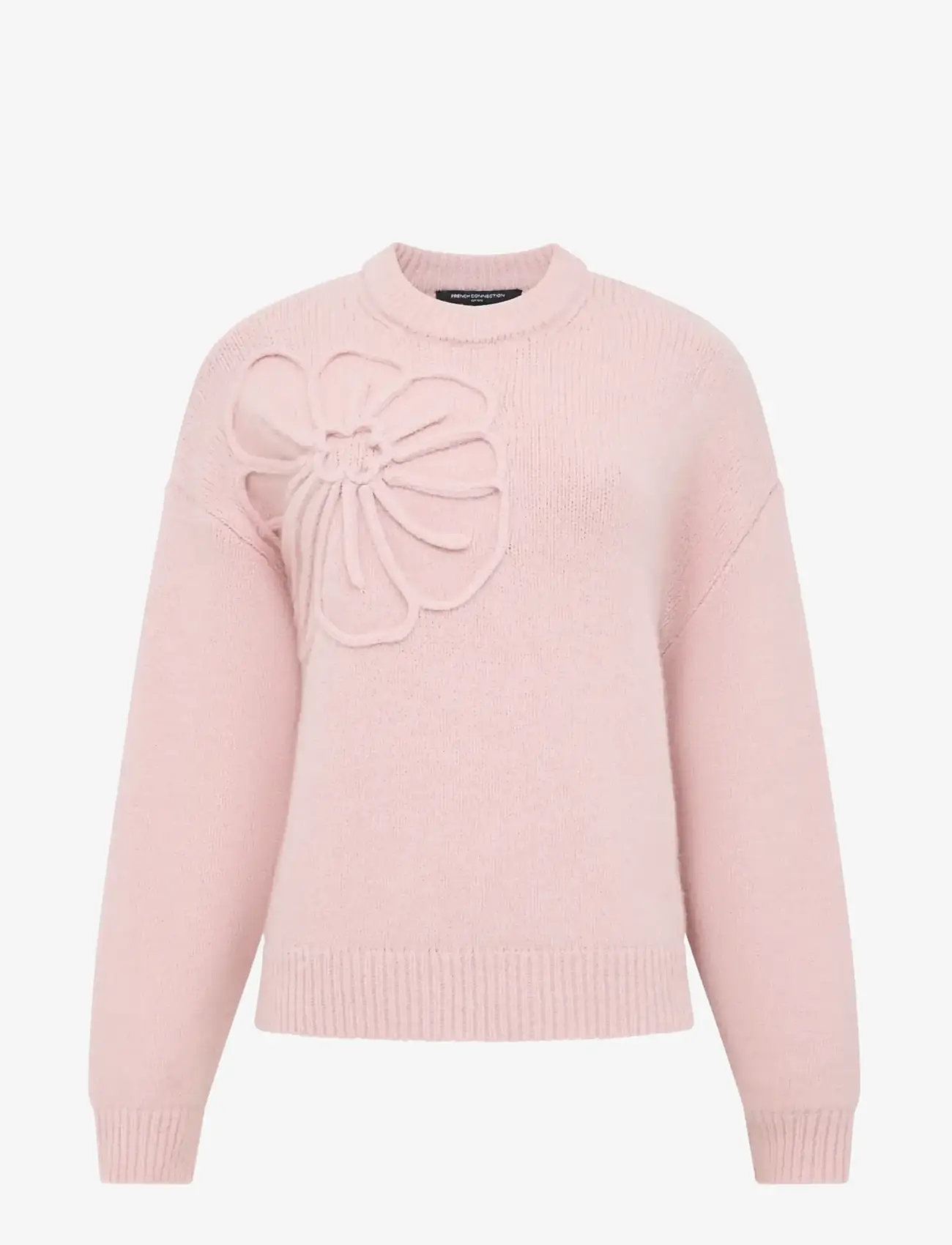 French Connection - PATRICE KNIT FLORAL MOTIF JMPR - pullover - powder pink - 1