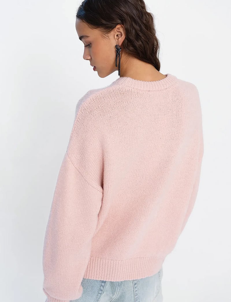 French Connection - PATRICE KNIT FLORAL MOTIF JMPR - pullover - powder pink - 3
