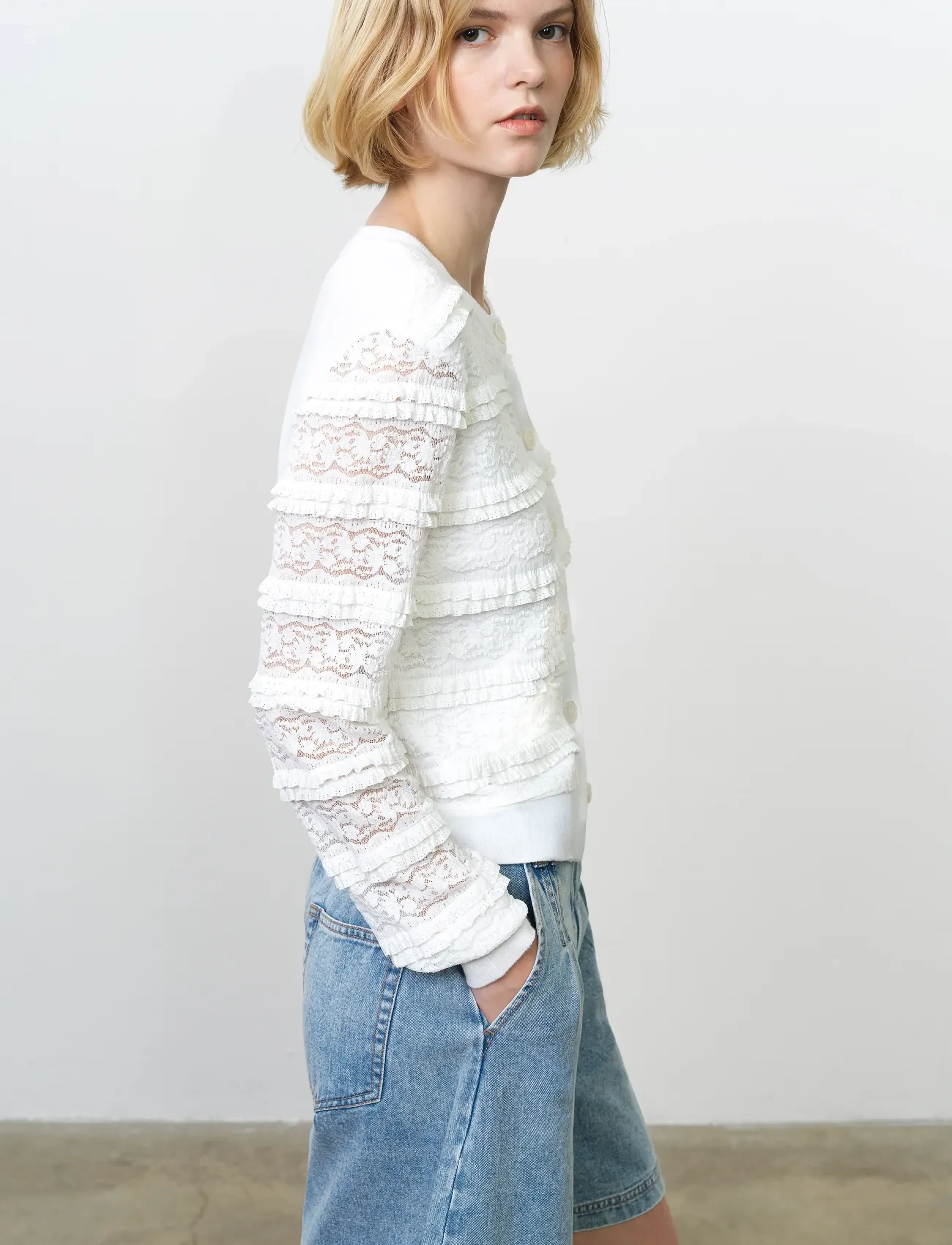 Krista Lace Mix Cardigan 3