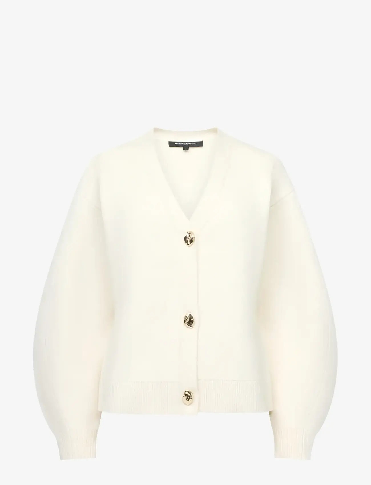 French Connection - MISSY KNIT CINCHED WAIST CARDI - koftor - porcelain cream - 1