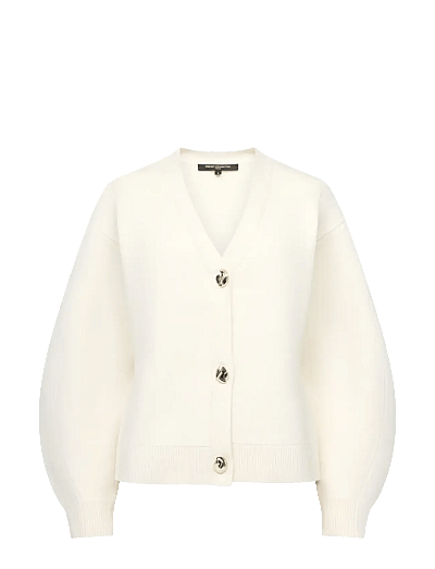 French Connection MISSY KNIT CINCHED WAIST CARDI - French Connection - PORCELAIN CREAM / cream
