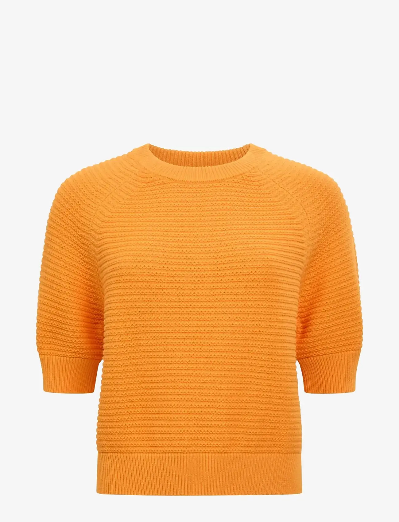 French Connection - LILY MOZART SHORT SLV JUMPER - striktrøjer - apricot orange - 1