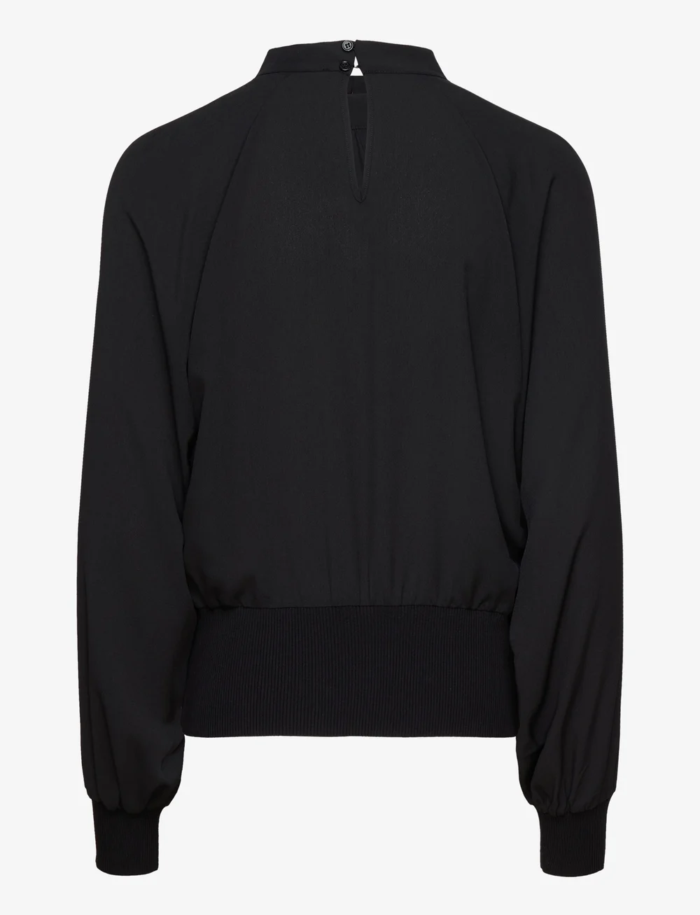 French Connection - KRISTA KNIT L/S STAND NK TOP - långärmade blusar - blackout - 2