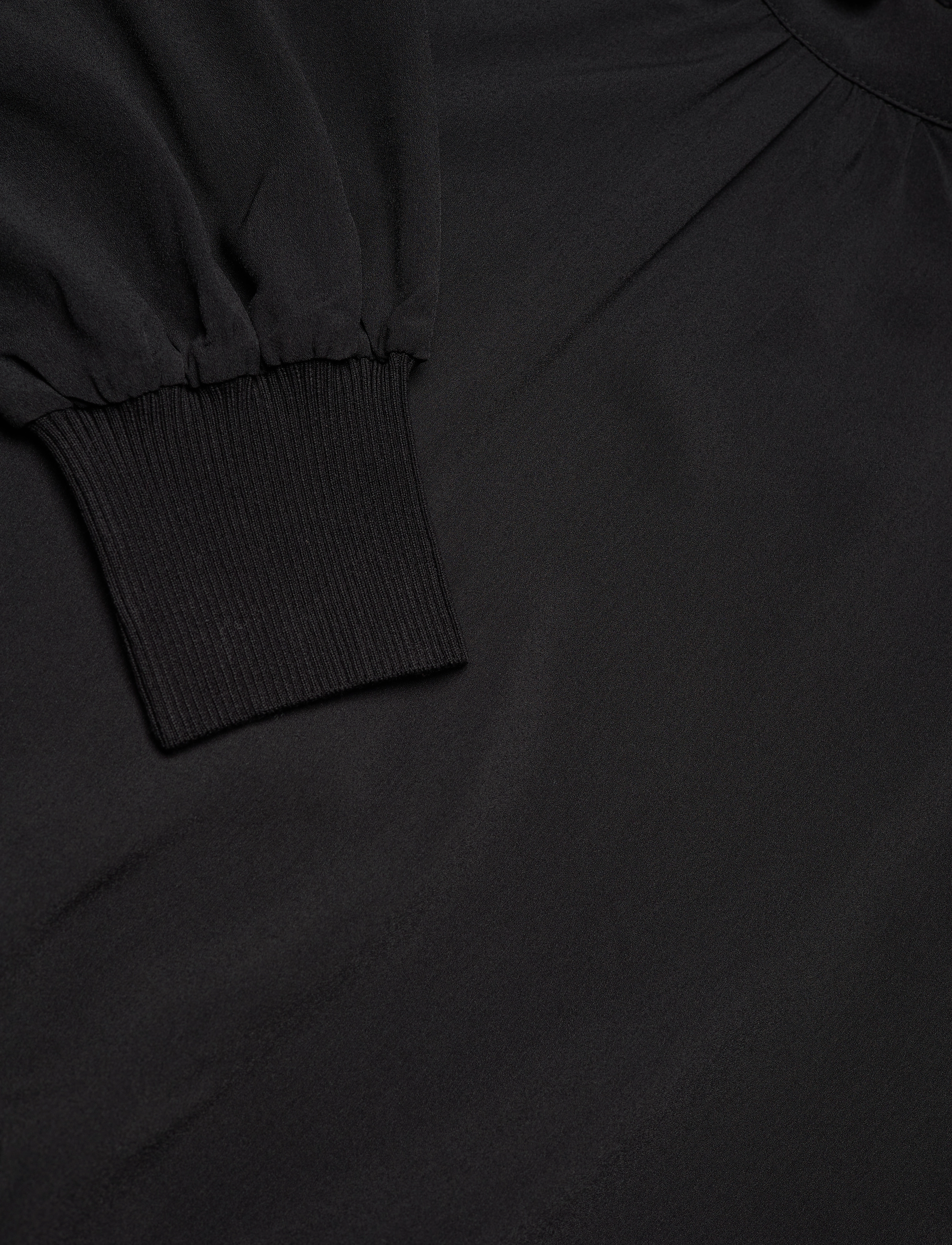 French Connection - KRISTA KNIT L/S STAND NK TOP - langärmlige blusen - blackout - 4