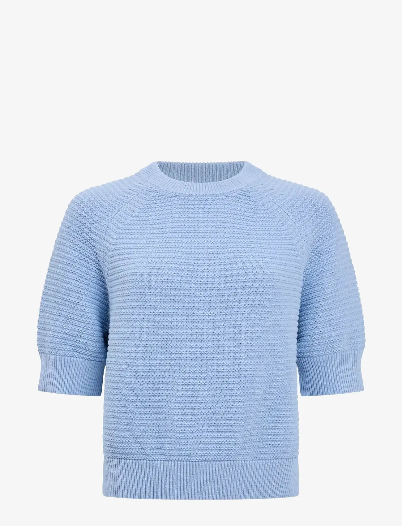 French Connection - LILY MOZART SS HIGH NECK KNIT - striktrøjer - pretty blue - 1