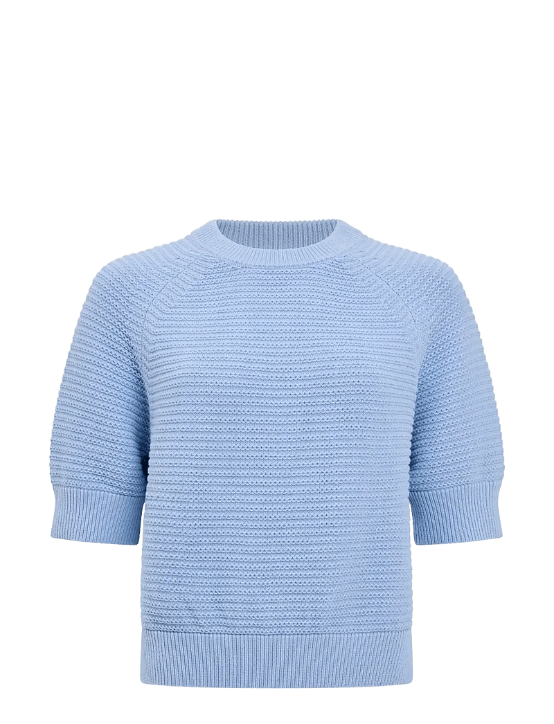 French Connection - LILY MOZART SS HIGH NECK KNIT - pullover - pretty blue - 1