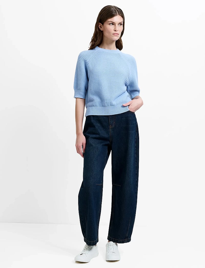 French Connection - LILY MOZART SS HIGH NECK KNIT - pullover - pretty blue - 2