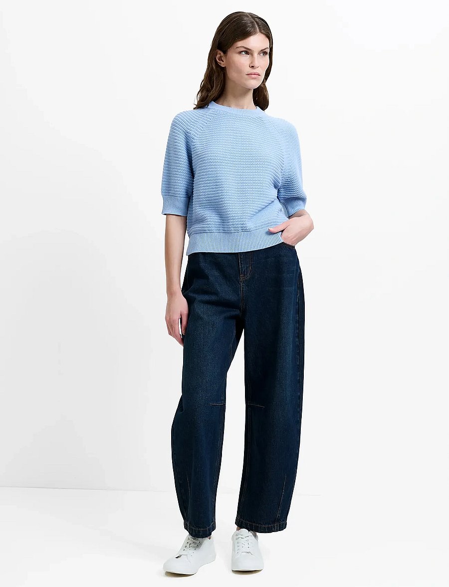 French Connection - LILY MOZART SS HIGH NECK KNIT - pullover - pretty blue - 2
