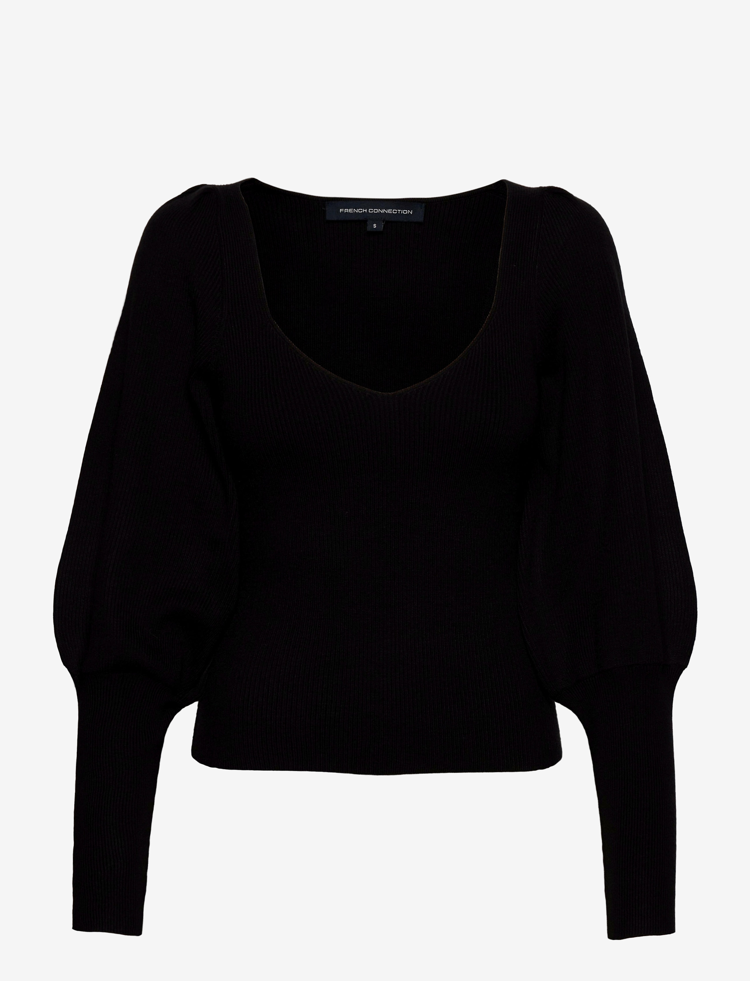 French Connection - JOSS KNITS PUFF SLEEVE JUMPER - black - 0