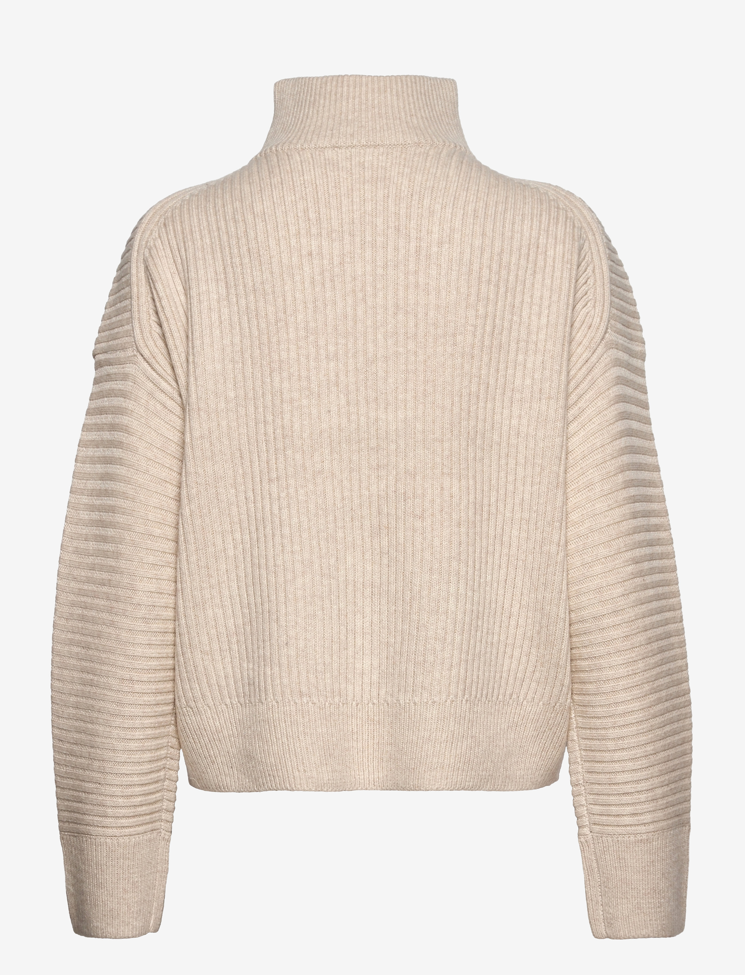 French Connection - LANA KNITS HALF ZIP JUMPER - oatmeal mel - 2