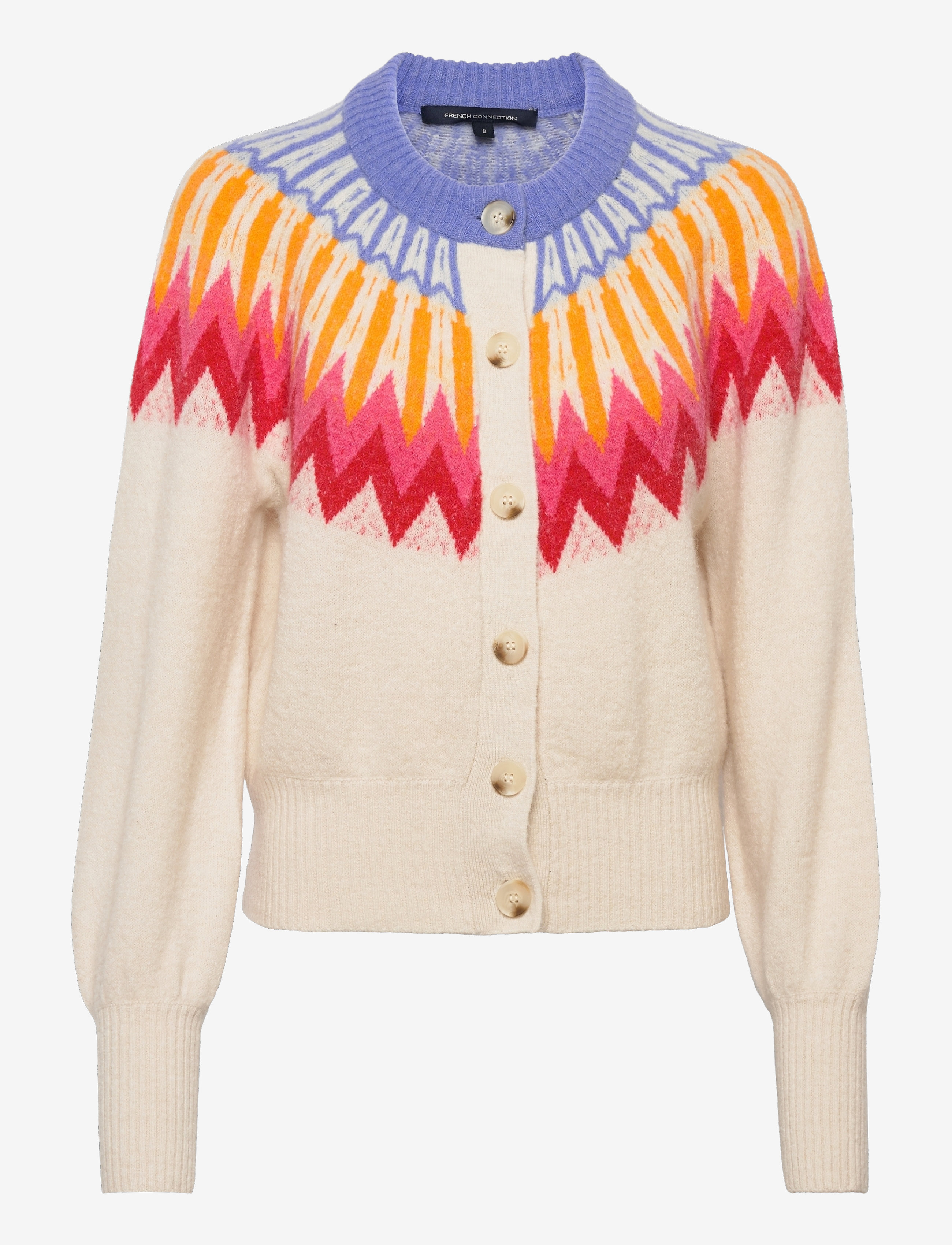 French Connection - NEYA FAIRISLE CARDIGAN - classic cream multi - 1