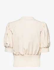 French Connection - JENNA MIX KNIT TOP - short-sleeved blouses - classic cream - 1