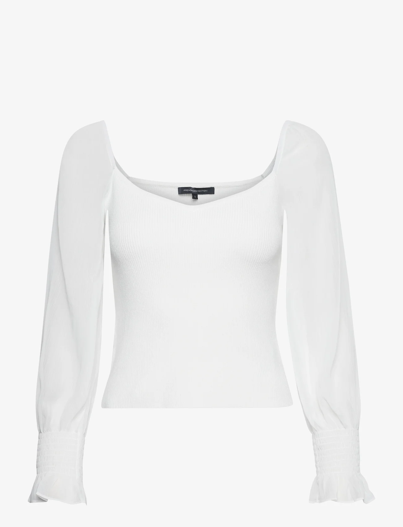 French Connection - MAIA KRISTA CREPE MIX JUMPER - jumpers - summer white - 0
