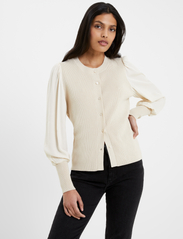 French Connection - KRISTA MIX L/S CARDIGAN - cardigans - classic cream - 0