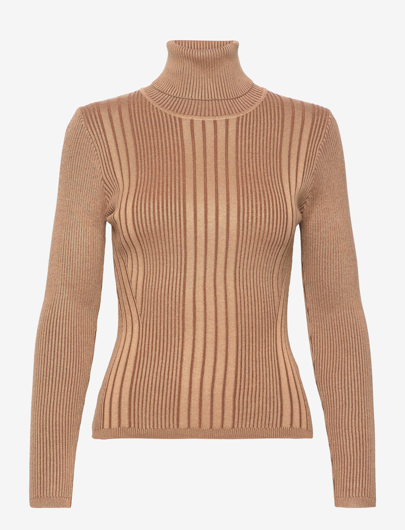 French Connection - MARI ROLL NK JUMPER - tobacco brown multi - 0