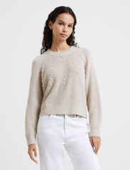 French Connection - JOLEE PEARL LONG SLEEVE CREW - pullover - oatmeal mel - 2