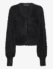 French Connection - MEENA FLUFFY LS CARDIGAN - neuletakit - blackout - 0