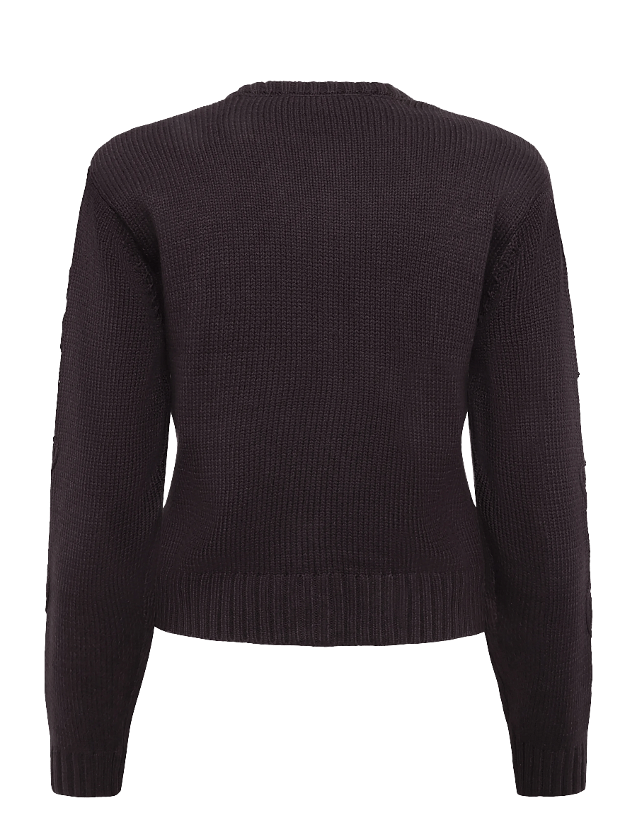 French Connection - VARLI FLORAL DRAWING CARDIGAN - kardiganid - mocha brown - 2
