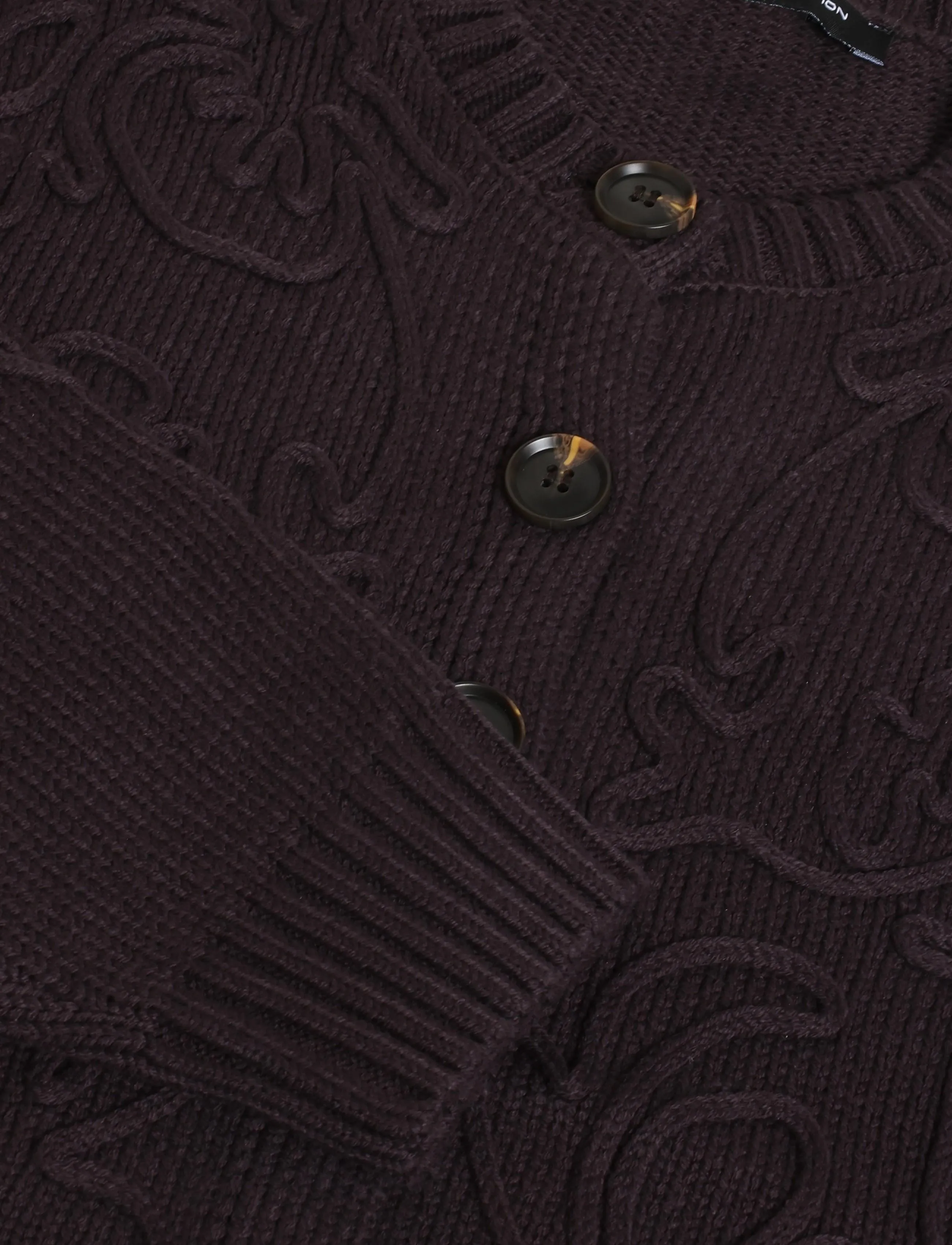 French Connection - VARLI FLORAL DRAWING CARDIGAN - herbstliche kleidung - mocha brown - 4