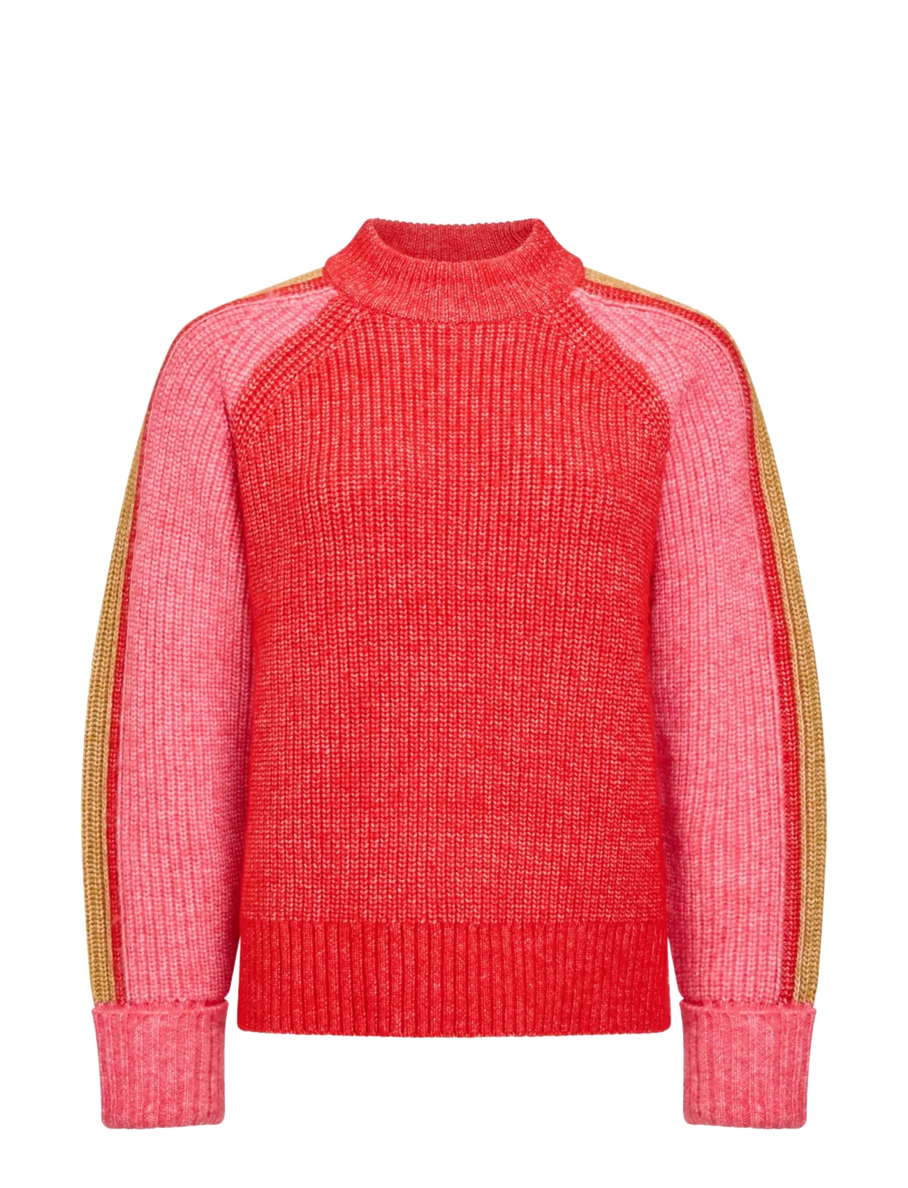 French Connection KESSY TRI COLOUR RAGLAN JUMPER - Jumpers - ROUGE RED MULTI / red