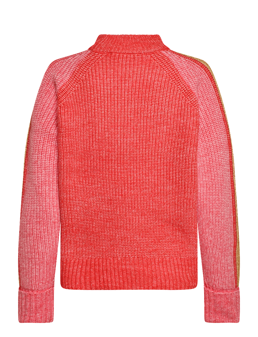 French Connection - KESSY TRI COLOUR RAGLAN JUMPER - jumpers - rouge red multi - 2