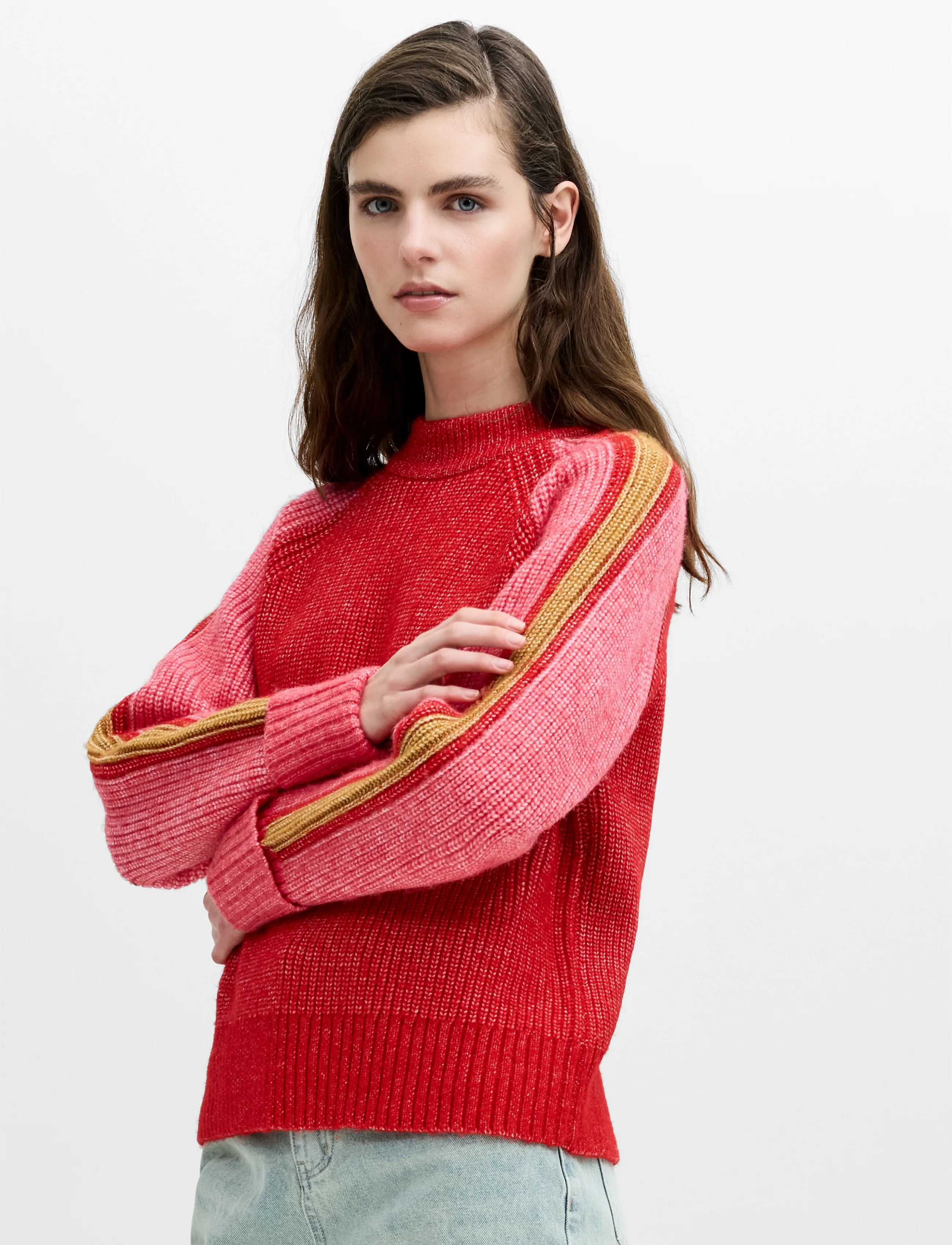 Kessy Tri Colour Raglan Jumper