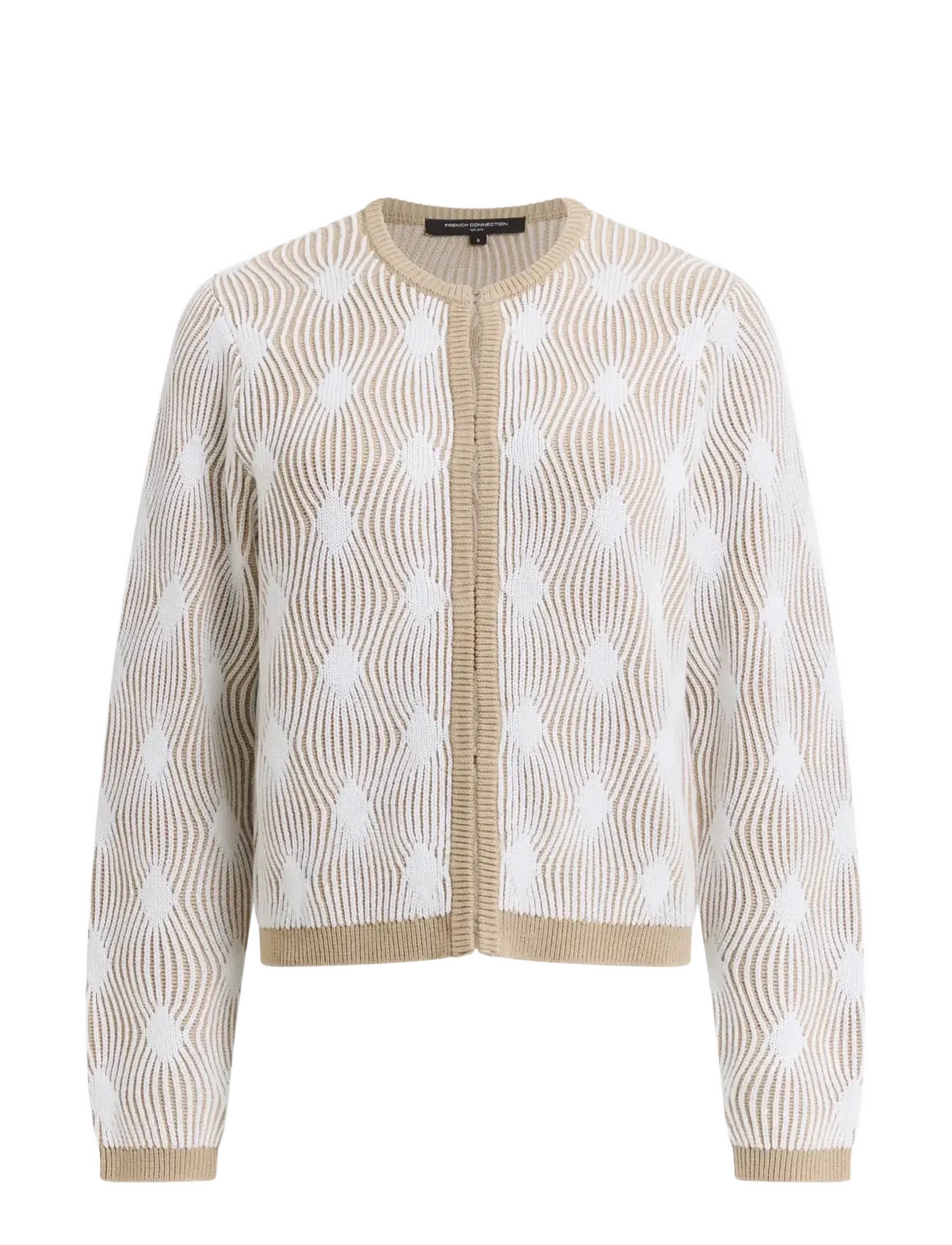 French Connection Pheby Cardigan, S, Beige, Strik > Cardigans, Dame
