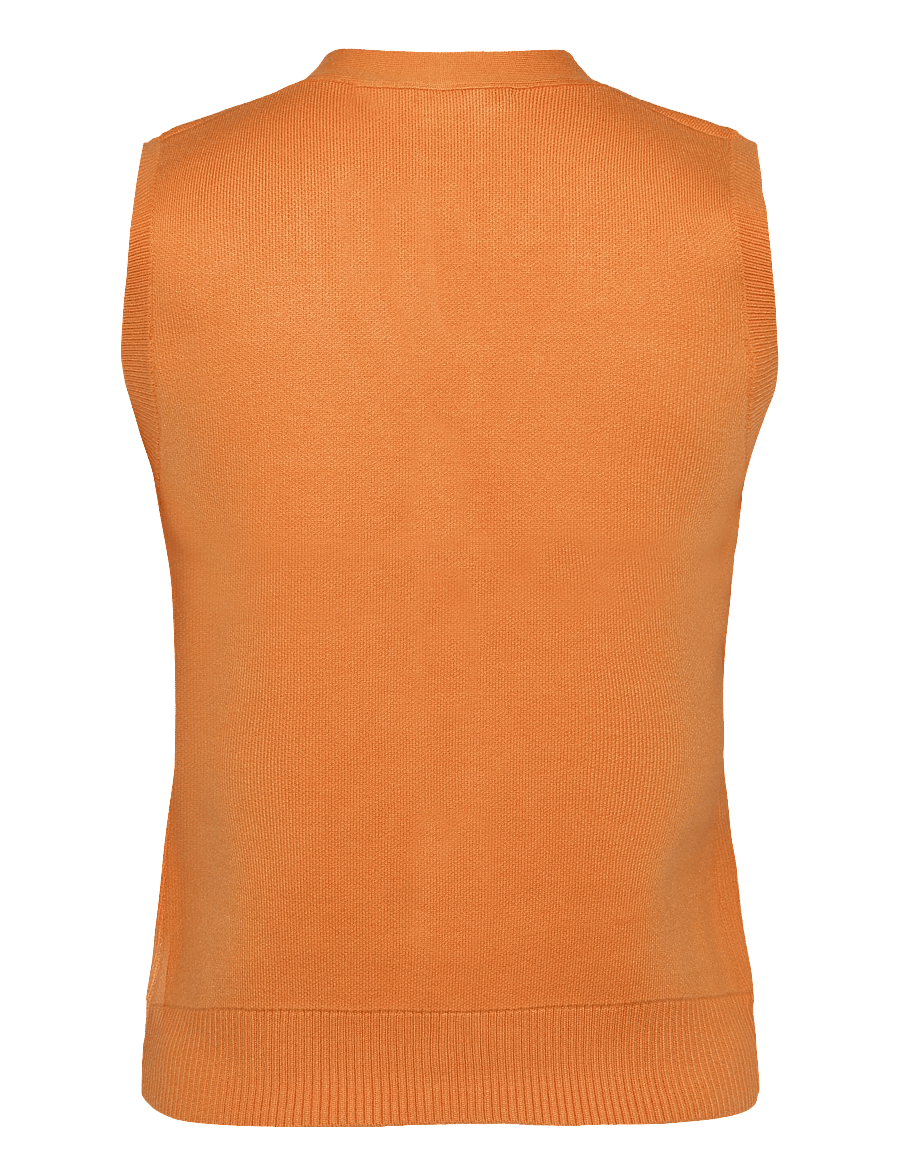 French Connection - MISSY KNIT WAISTCOAT - kootud vestid - saffron orange - 2