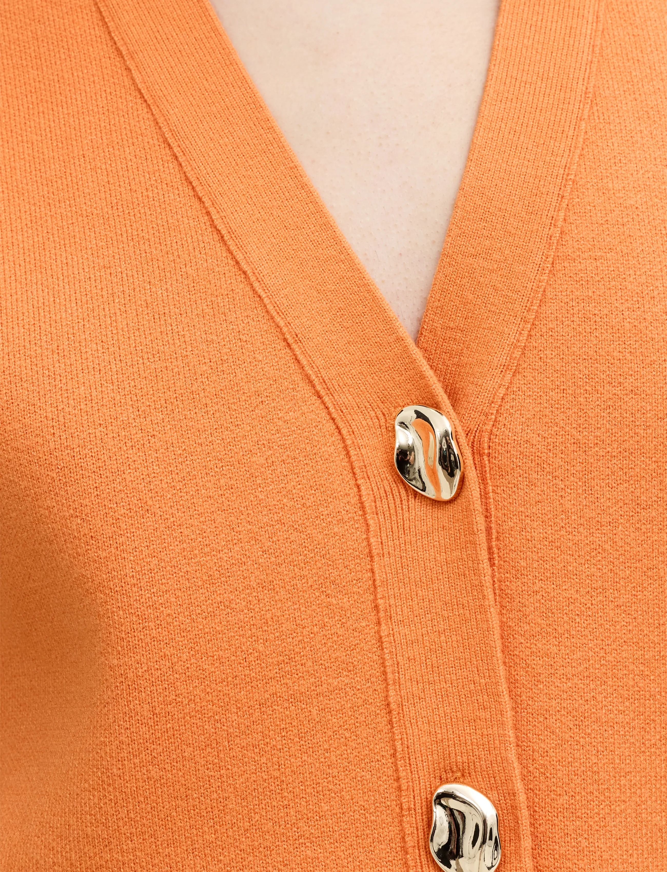 French Connection - MISSY KNIT WAISTCOAT - knitted vests - saffron orange - 3